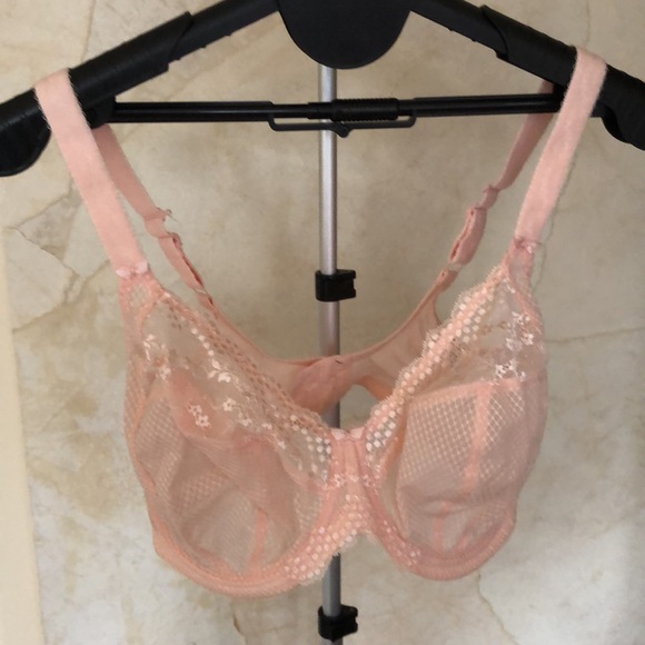 Elomi EL4382 Charley Stretch Lace Underwire Plunge Bra baby pink - Picture 8 of 16